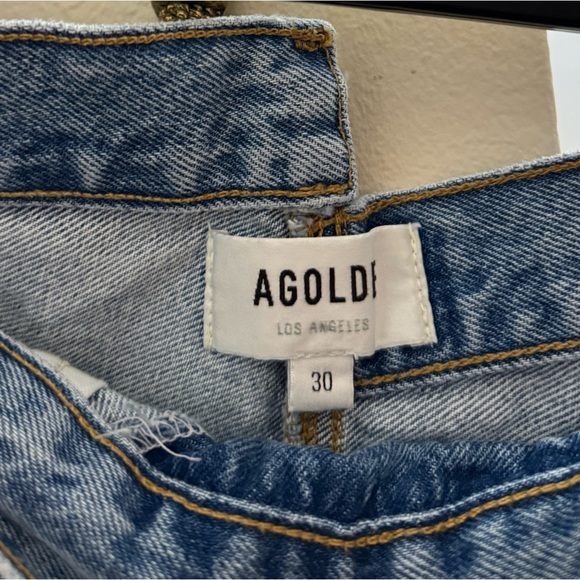 AGOLDE Criss Cross Jean Shorts - Picture 5 of 6